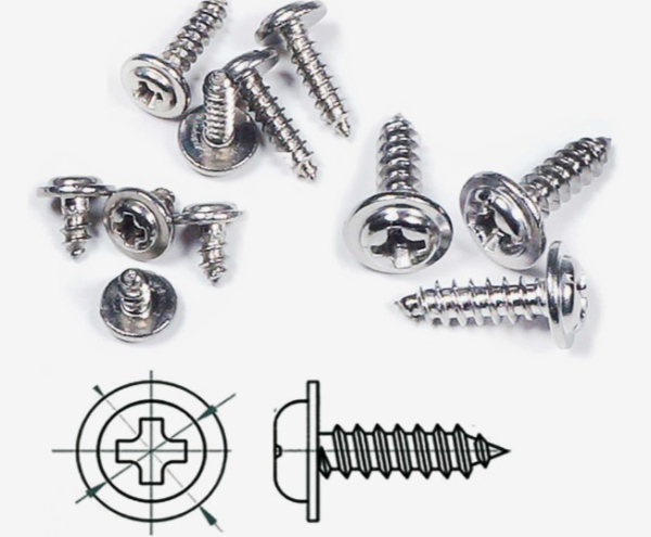 50991218 Blechschrauben mit Bund Kreuzschlitz 2,6x14mm 30Stk.